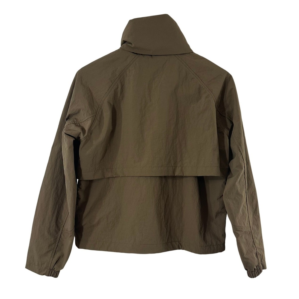 Quince Womens Water Repellent Nylon Windbreaker Hoodie Jacket Olive XS Outdoor - Picture 4 of 12